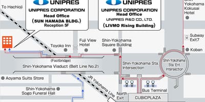 Χάρτης της shin Yokohama