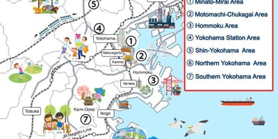 Yokohama περιήγηση στα χάρτης