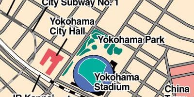 Χάρτης της Yokohama stadium